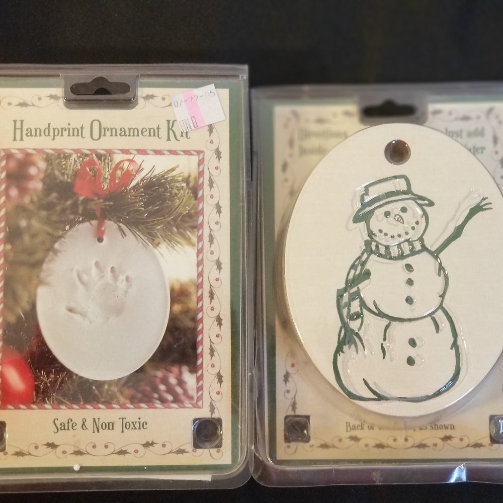 (2) NWOT Handprint Ornament kits